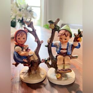 Vintage Goebel apple tree boy and girl figured